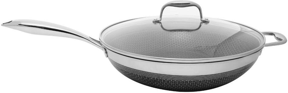 WOK pánev s poklicí KOHERSEN BLACK CUBE 71111 32 cm