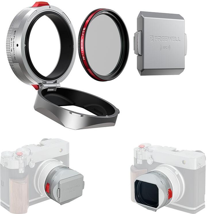 Freewell Real Lens Hood pro Fujifilm GFX100RF (stříbrná)