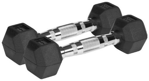 Sada litinových činek HEX REBEL RBA-2325-01 2x1kg