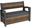 KETER DECO GARDEN lavice 227 L - Walnut