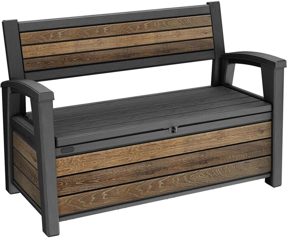 KETER DECO GARDEN lavice 227 L - Walnut