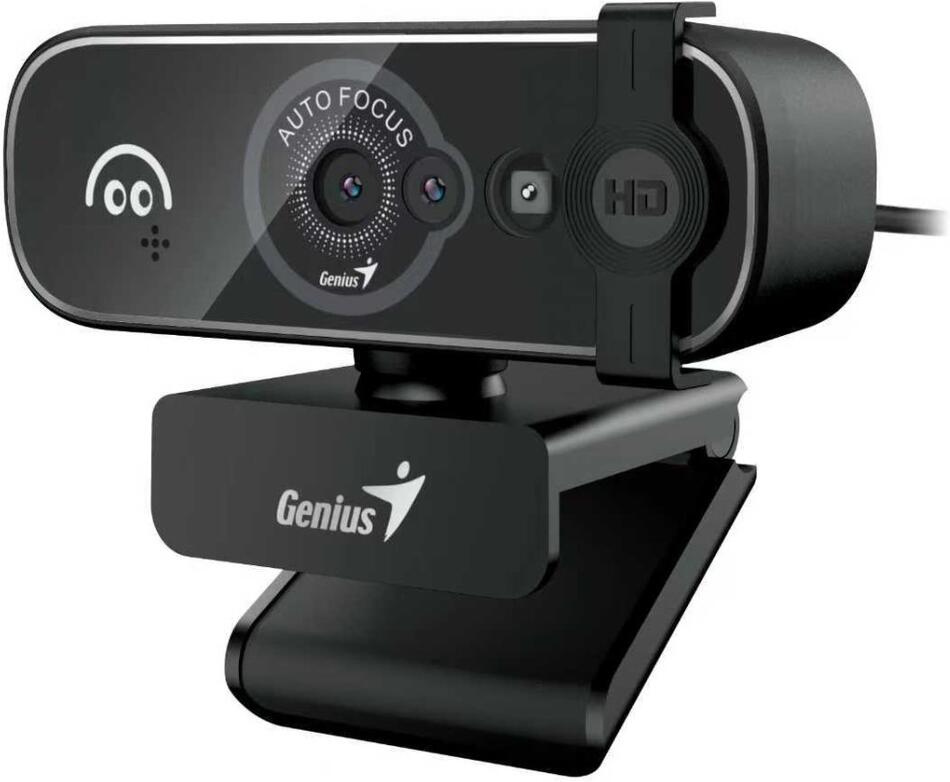 GENIUS FaceCam OPEN/ 5M Full HD/ Windows Hello/ autofocus/ 360° rotace/ 60° náklon/ USB-C/ USB/ UVC/ mikrofon/ černá (32200011400)