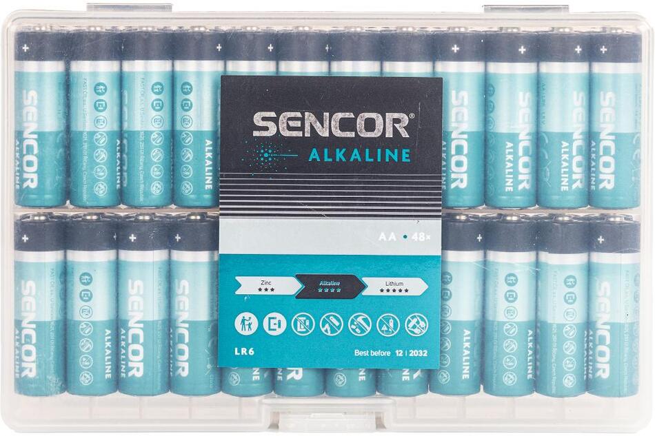 Baterie Sencor SBA LR6 48 BOX AA Alk