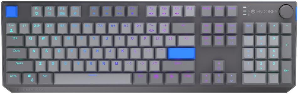 Endorfy mechanická klávesnice Thock V2 / bezdrátová / ARGB / yellow sw. / USB / num. kl. / US layout (EY5A129)