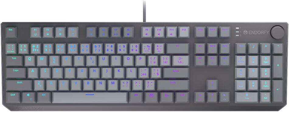 Endorfy mechanická klávesnice Thock V2 / drátová / ARGB / red sw. / USB / num. kl. / CZ/SK layout (EY5C015)