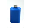 Aligator Adaptér microUSB/USB (OTG) modrý