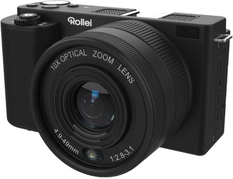 Rollei Compactline 10x Flip Screen/ 64 MPix/ 10x zoom/ Vyklápěcí 2,88 LCD/ 4K video/ Černý (12058)