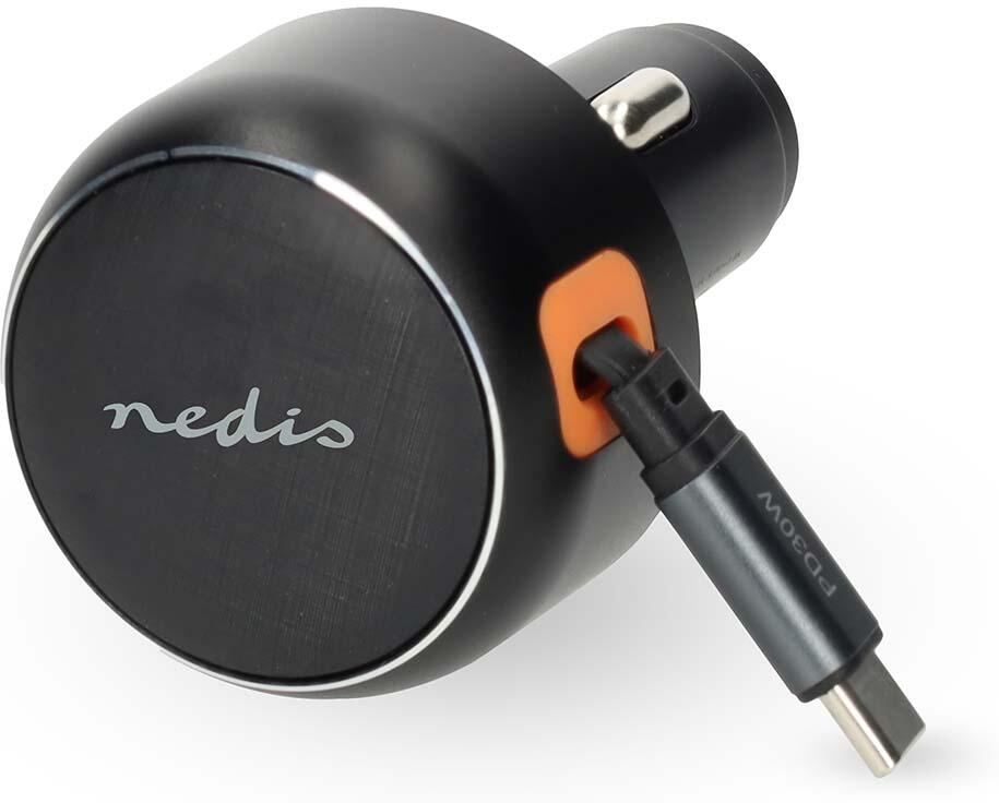 Nabíječka do auta NEDIS CCH1C30WBK