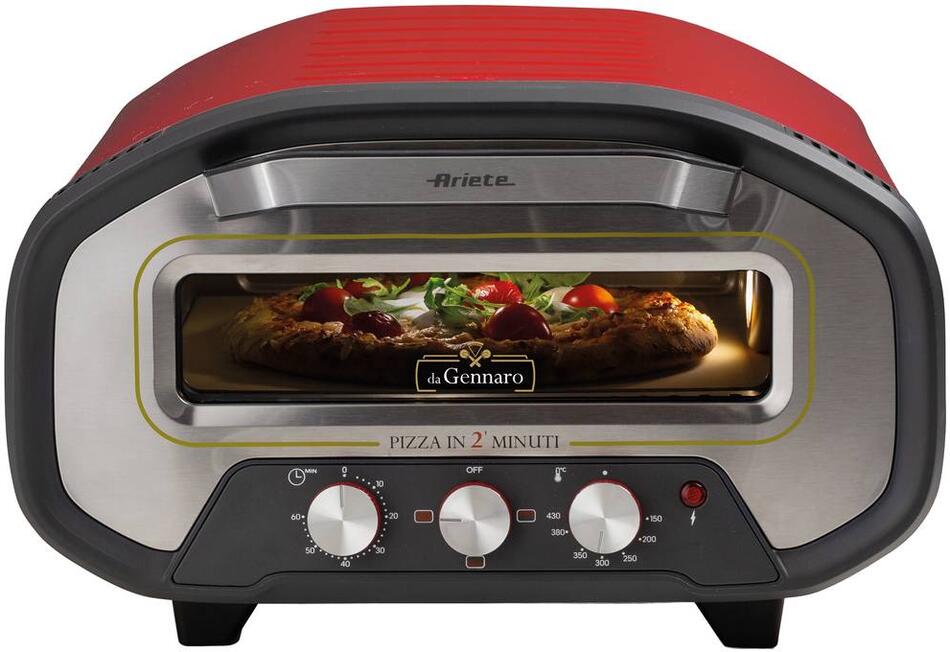 Pec na pizzu Ariete Da Gennaro 3901/00, červená