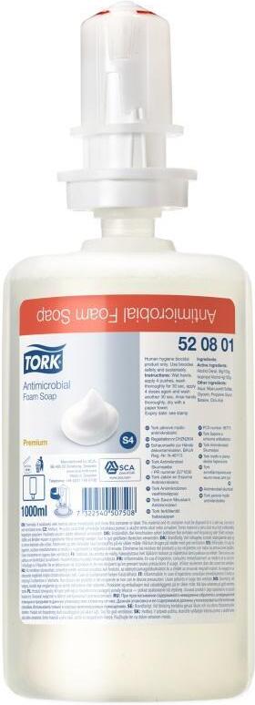 Pěnové mýdlo Tork Premium Antimikrobiální 1l S4
