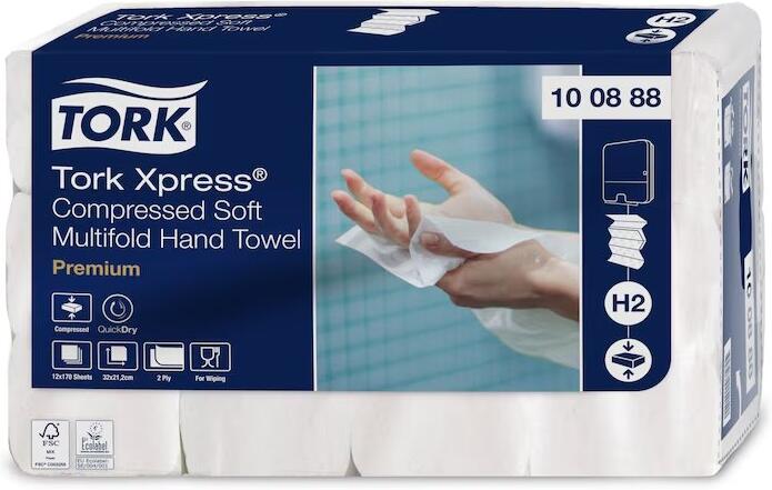 Ručníky Tork papírové skládané Xpress Premium Soft bílá H2 2040ks - 1krt