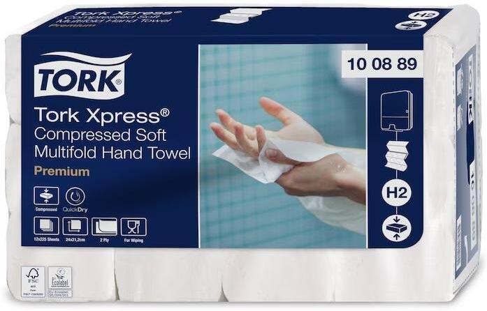 Ručníky Tork papírové skládané Xpress Premium Soft bílá H2 2700ks - 1krt