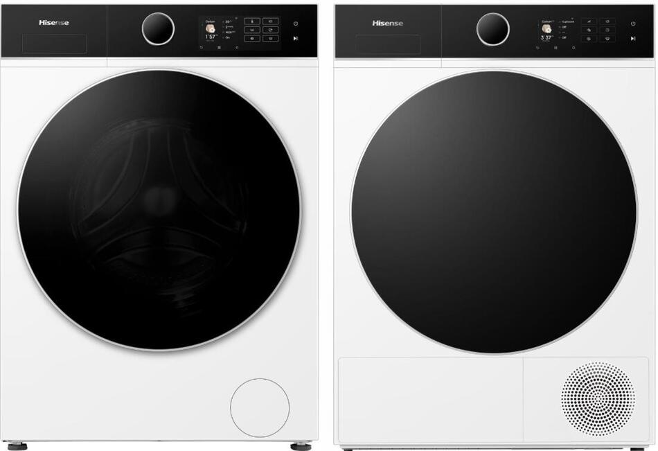SET Pračka Hisense WF5I8043BWF + Sušička Hisense DH5I804BWCD