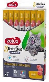Pochoutka kočka SWEETIES kuře 7ks Zolux