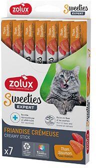 Pochoutka kočka SWEETIES tuňák a losos 7ks Zolux