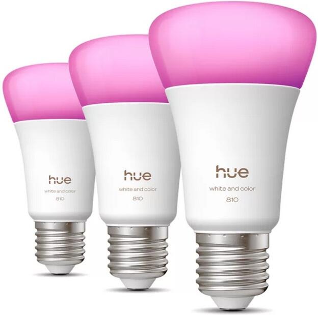 Hue WCA 810 smart žárovka A60 E27,6W, 810lm (3ks) Philips HUE