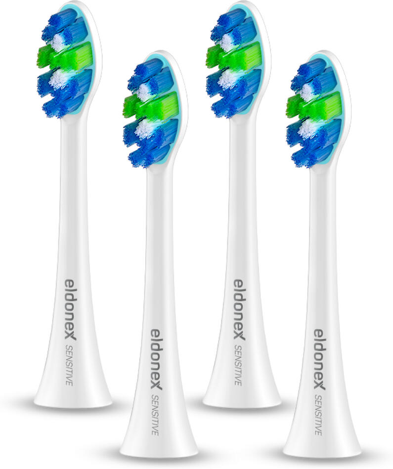 ELDONEX SonicPro SENSITIVE náhradní hlavy kartáčku BÍLÉ