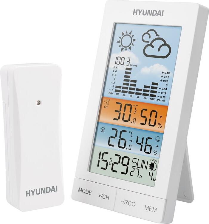 Meteostanice Hyundai WS 2050, bílá
