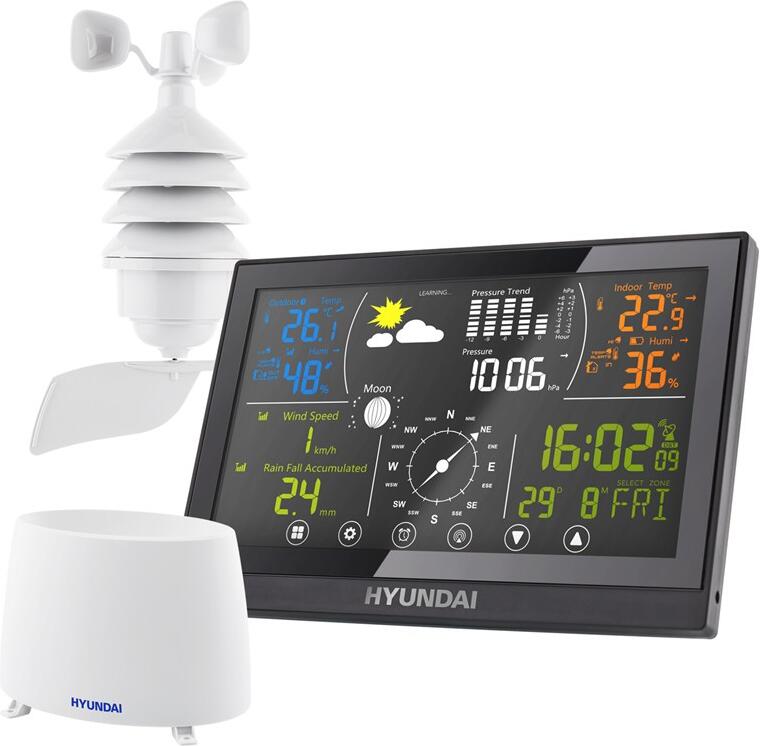 Meteostanice Hyundai WSP 5100 RWIND, černá