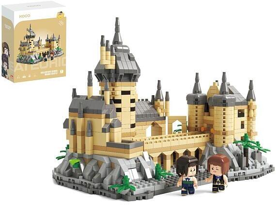 Stavebnice mini KOCO Magický hrad plast 1132ks v krabičce 15x20x8cm
