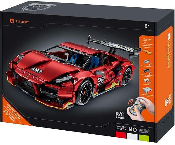 Stavebnice iM.MASTER terénní auto RC programovatelné plast 2,4GHz 1835 dílků dob. pack+bat. v krab.