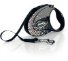 Flexi Vodítko Glam Splash S pásek 3m Crystal