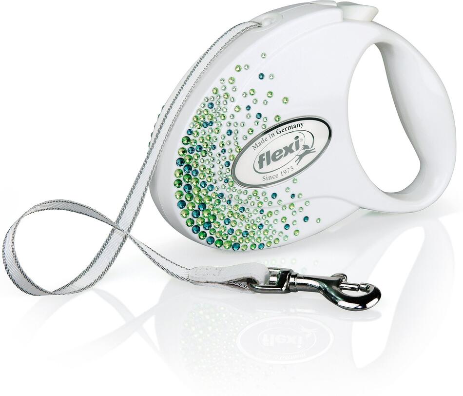 Flexi Vodítko Glam Splash M pásek 5m Leaf