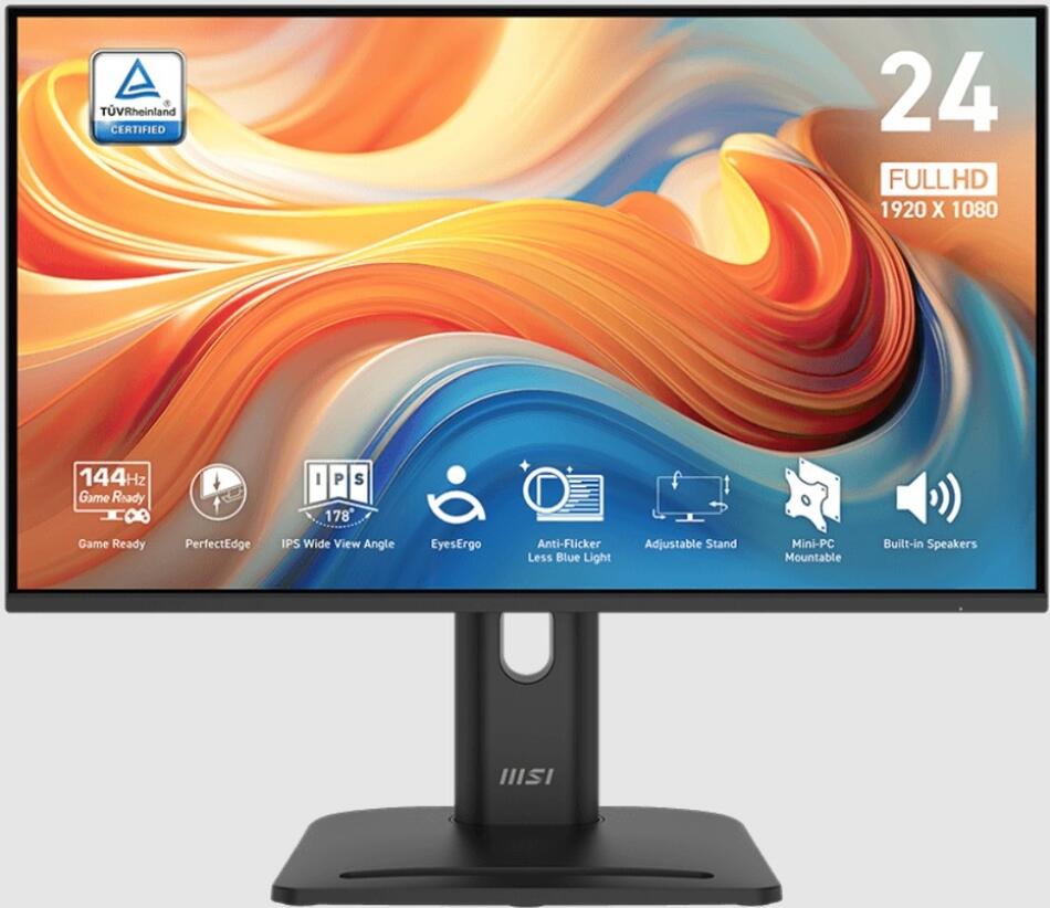 MSI Pro/MP245PG E14 / 23,8" / IPS / FHD / 144Hz / 1ms / Černá / 3R (PRO MP245PG E14)