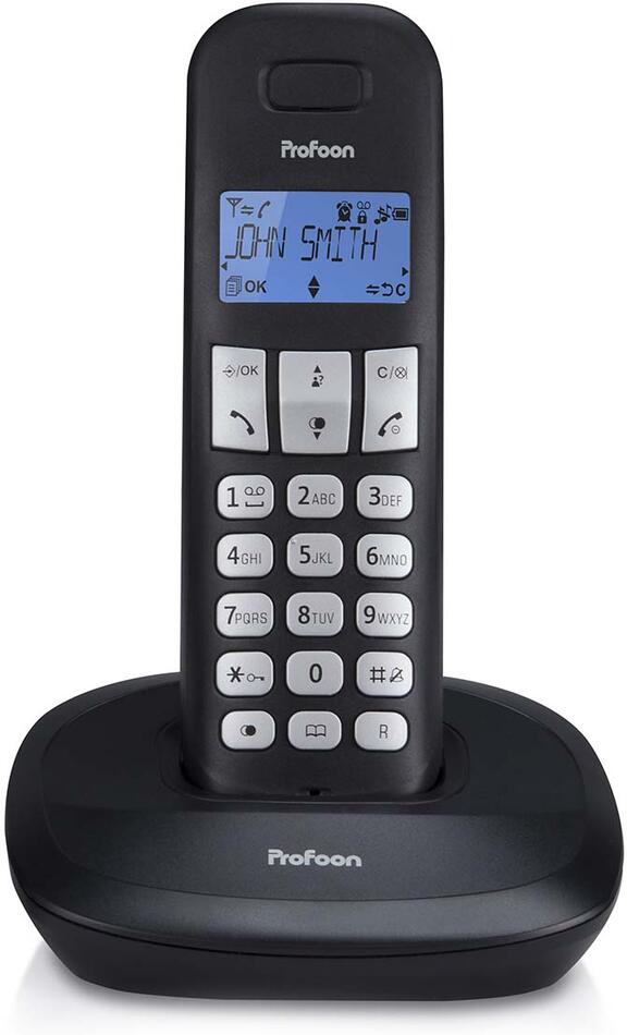 PDX-1100 DECT telefon s 1 sluchátkem černý Profoon