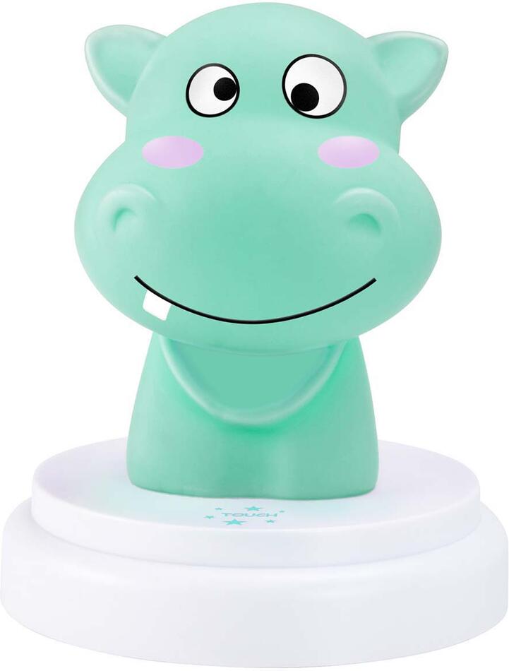 SILLY HIPPO LED noční světlo modrý hroch Alecto
