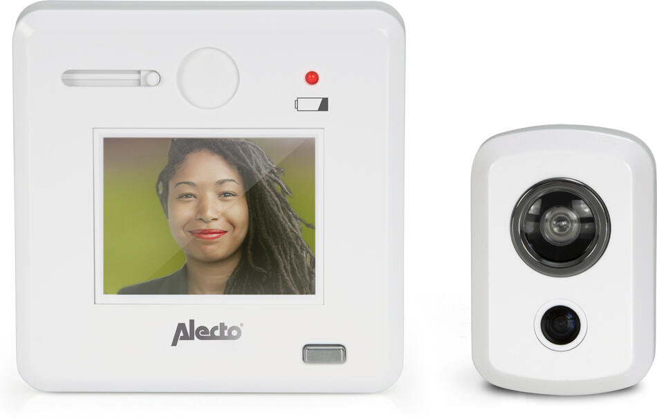 Digitální dveřní kukátko s 2,4" displejem Bílá Alecto DC-700