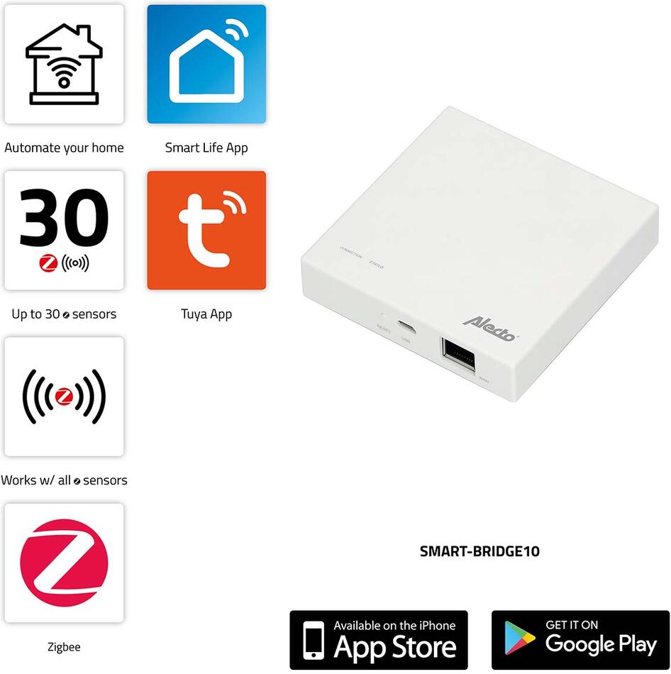 Zigbee brána Alecto SMART-BRIDGE10