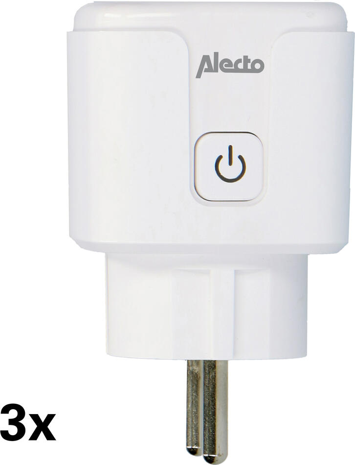 Chytrá Wi-Fi zásuvka 16A 3680W 3-pack Bílá Alecto SMART-PLUG10 3