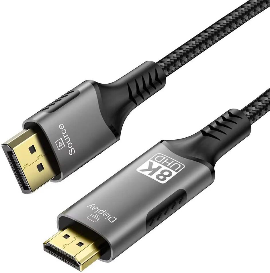 PREMIUMCORD DP 1.4 na HDMI 2.1 kabel, 2m (kportadk06-02)