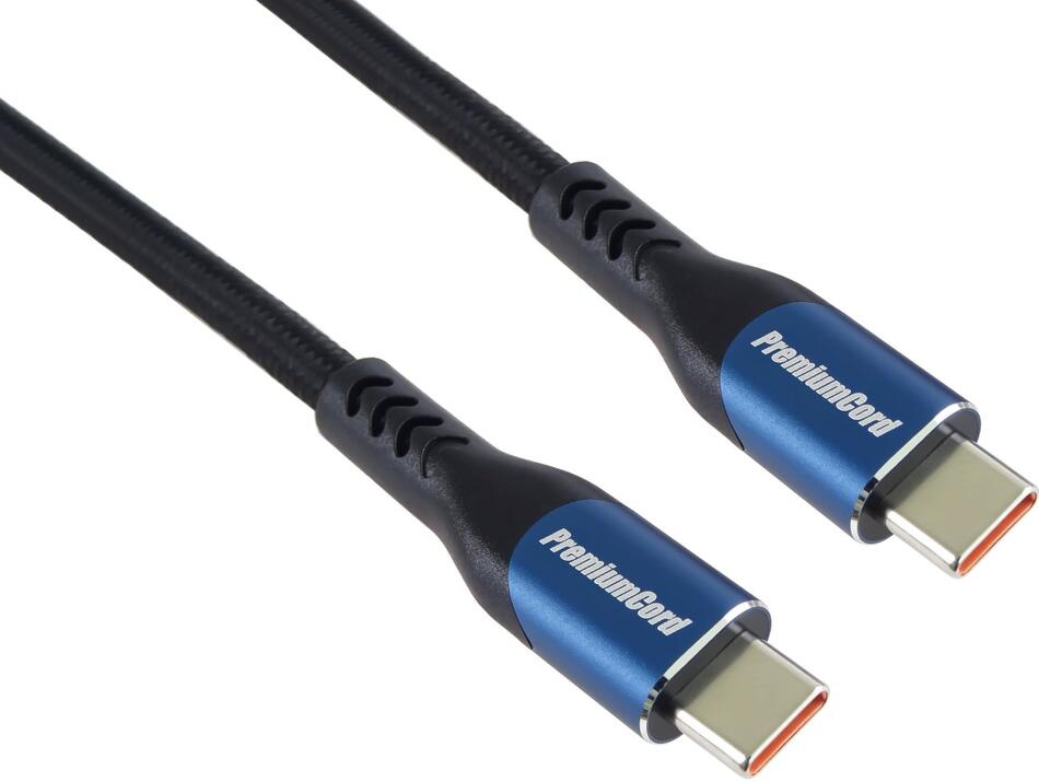 PREMIUMCORD USB-C kabel, 3m/5A/100W/20Gbits (ku31cry3)