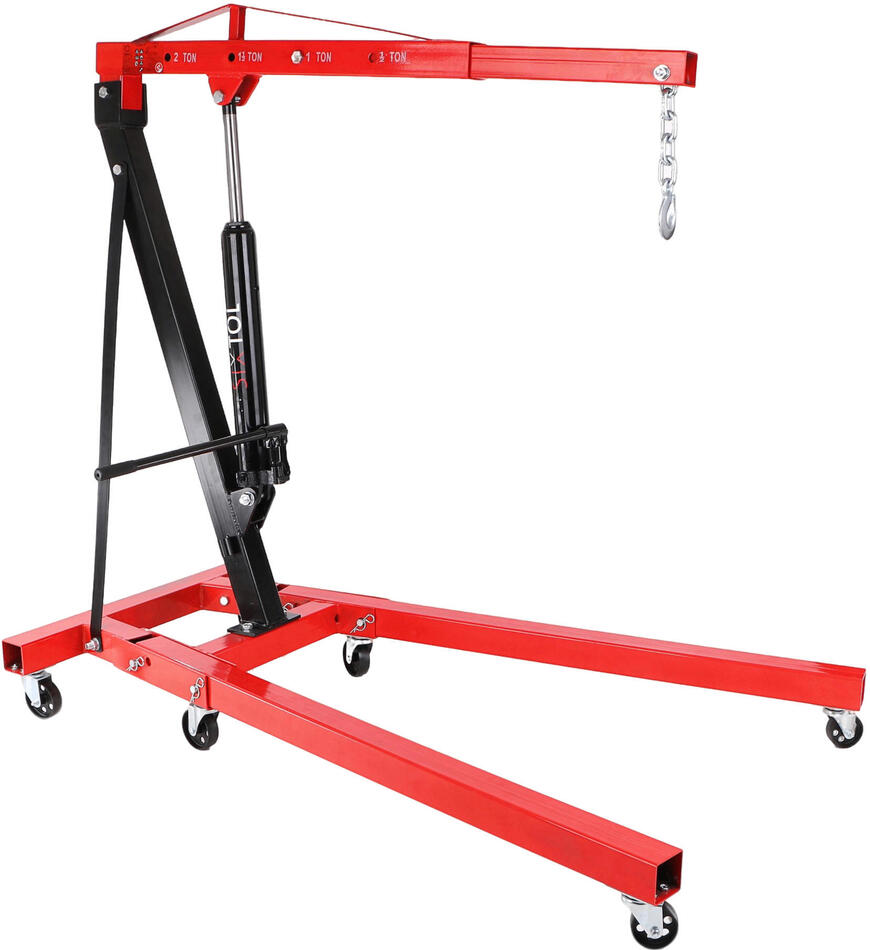 Dílenský hydraulický jeřáb MECHANIC CRANE 2T, 78kg, 230cm, "Žirafa" SIXTOL
