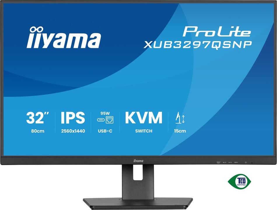 IIYAMA ProLite / XUB3297QSNP-B1 / 32" / IPS / QHD / 100Hz / 1ms / Černá / 5R
