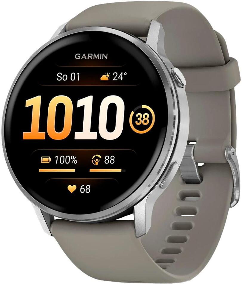 Smart hodinky Garmin Venu 4 45mm Silver/Silver Gray