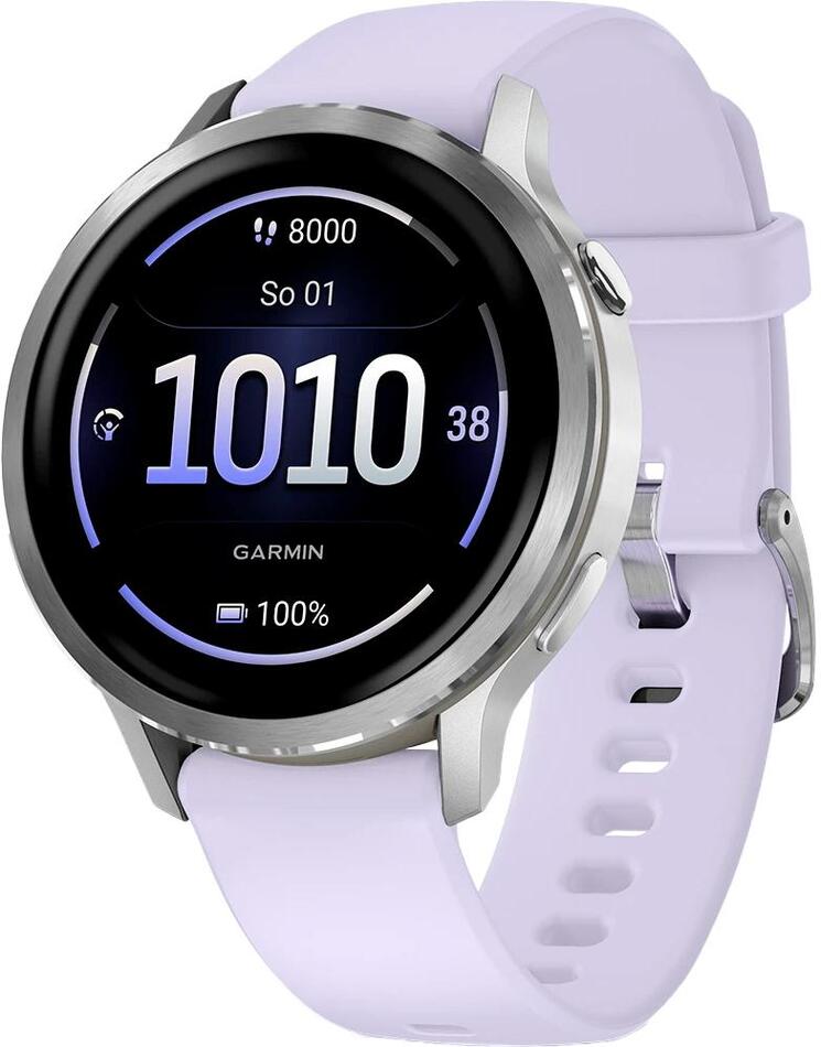 Smart hodinky Garmin Venu 4 41mm Silver/Periwinkle