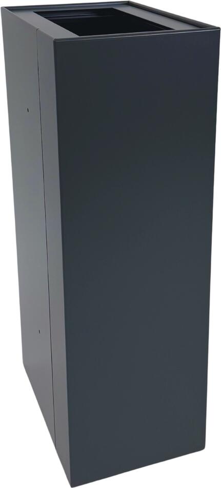 Caimi Brevetti odpadkový koš na tříděný odpad MAXIMO MODULAR, 60 L, šedá ocel