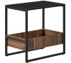 Odkládací stolek 55x35x56cm, mdf, ořech, AKF-E1082 BK Autronic, Černá
