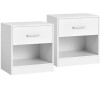 Odkládací stolek 39x28x41cm, mdf ANT-E1081 WT Autronic, Bílá