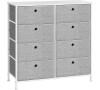 Komoda 80x30x82cm, kov, šedá, AUK-E1024 GREY Autronic