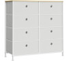 Komoda 80x30x82cm, kov, bílá, AUK-E1024 WT Autronic