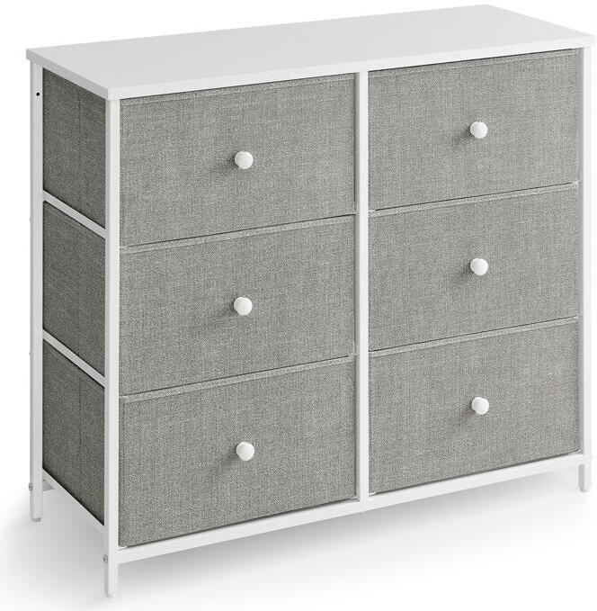 Komoda 80x30x71cm, kov, šedá, AUK-E1032 GREY Autronic