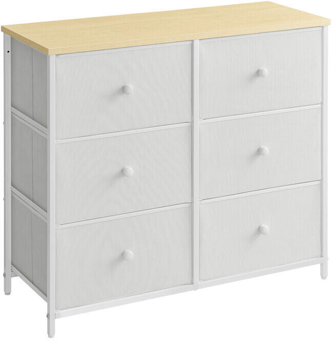 Komoda 80x30x71cm, kov, bílá, AUK-E1032 WT Autronic