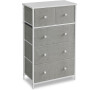 Komoda 56x30x93cm, kov, šedá, AUK-E1051 GREY Autronic