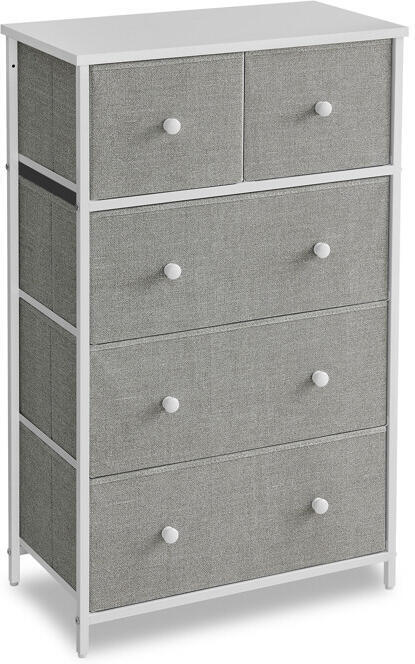Komoda 56x30x93cm, kov, šedá, AUK-E1051 GREY Autronic