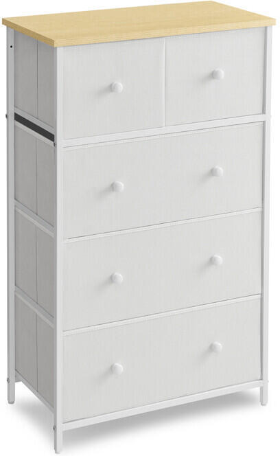 Komoda 56x30x93cm, kov, bílá, AUK-E1051 WT Autronic