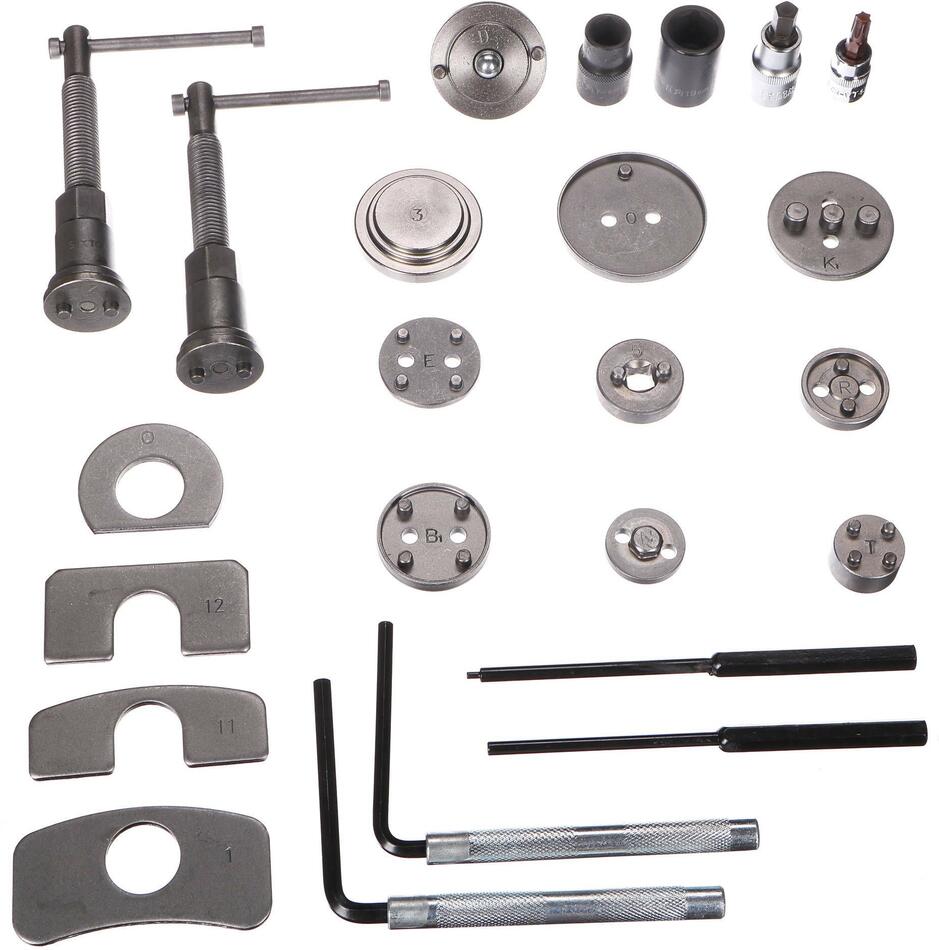 Stlačovák brzdových pístů MECHANIC BRAKE SET BLACK 50, sada 50ks SIXTOL